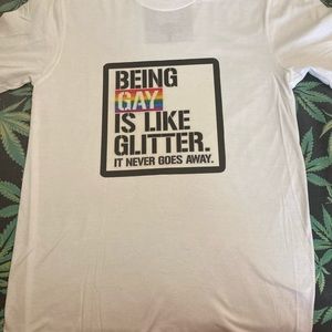 Rainbow graphic t shirt size medium